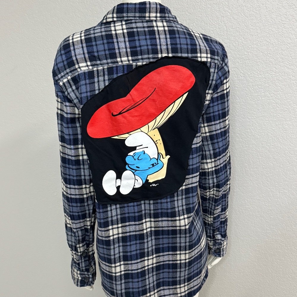Smurf Vintage Plaid Shacket/Jacket